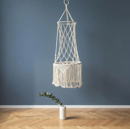 Handcrafted Macrame Cat Hammock – Bohemian Style Hanging Bed, Ideal Gift for Cat Enthusiasts