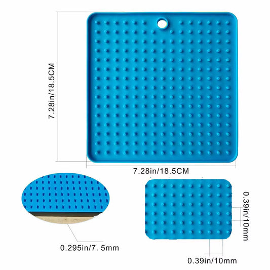 Silicone Slow Feed Mat for Dogs and Cats - Lick Pad and Anxiety Reducing Food Container for Puppies