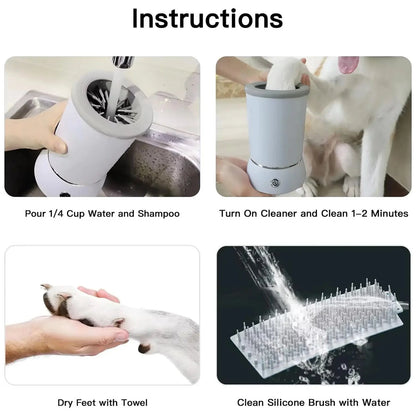 Revolutionize Pet Care with the GWAAMB Automatic Foot Washing Machine - Effortless Cleaning for Dogs and Cats!