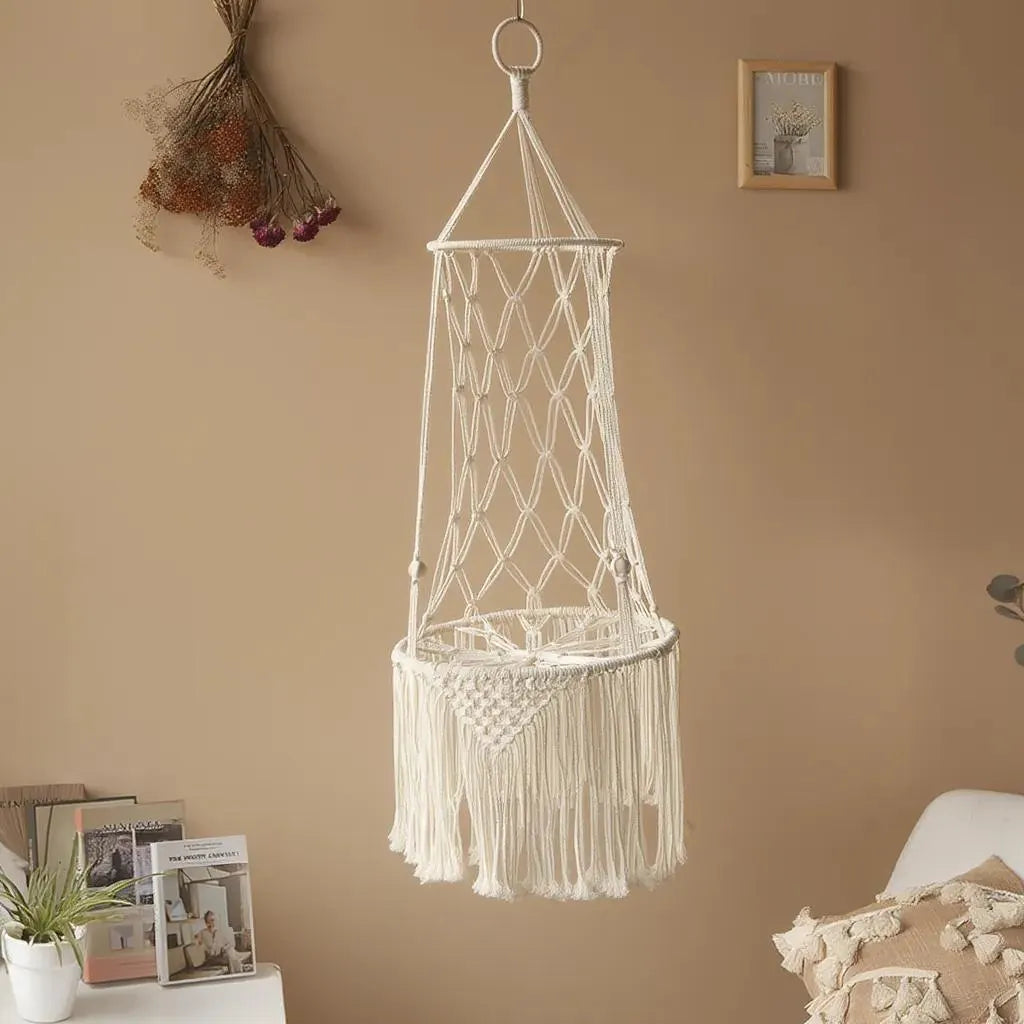 Handcrafted Macrame Cat Hammock – Bohemian Style Hanging Bed, Ideal Gift for Cat Enthusiasts