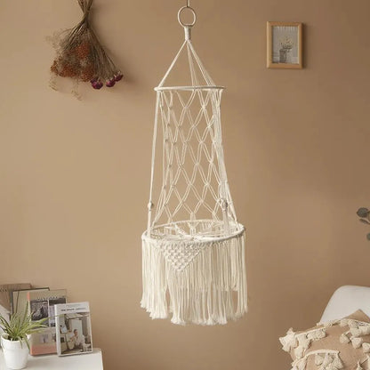 Handcrafted Macrame Cat Hammock – Bohemian Style Hanging Bed, Ideal Gift for Cat Enthusiasts