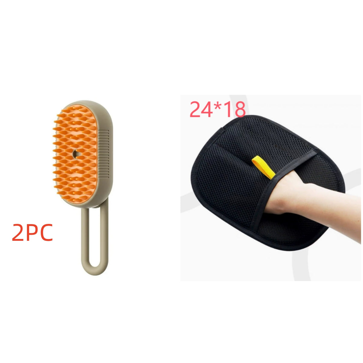 3-in-1 Electric Pet Grooming Brush with Steam and Spray for Cats and Dogs - Comb for Massage and Hair Removal