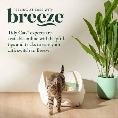 Purina Breeze Cat Litter Box System with Pellet Litter, Litter Box, and Replacement Pads