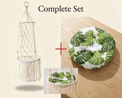 Handcrafted Macrame Cat Hammock – Bohemian Style Hanging Bed, Ideal Gift for Cat Enthusiasts