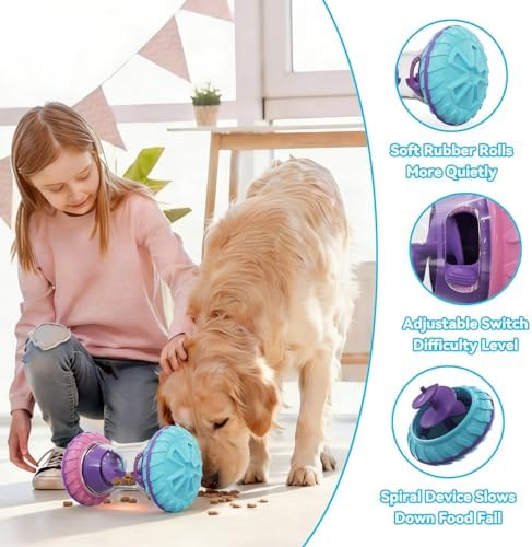 Interactive Dog Puzzle Toys for All Breeds - Durable Enrichment Toy for Mental Stimulation, Treat Dispensing, and Slow Feeding