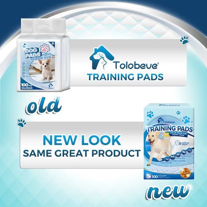 Disposable Dog and Puppy Training Pads, Size S, 13x18 Inches, 100 Count